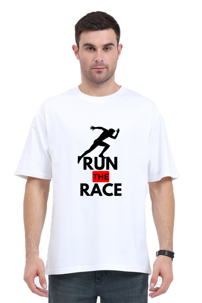 Run The Race Oversized T-Shirt