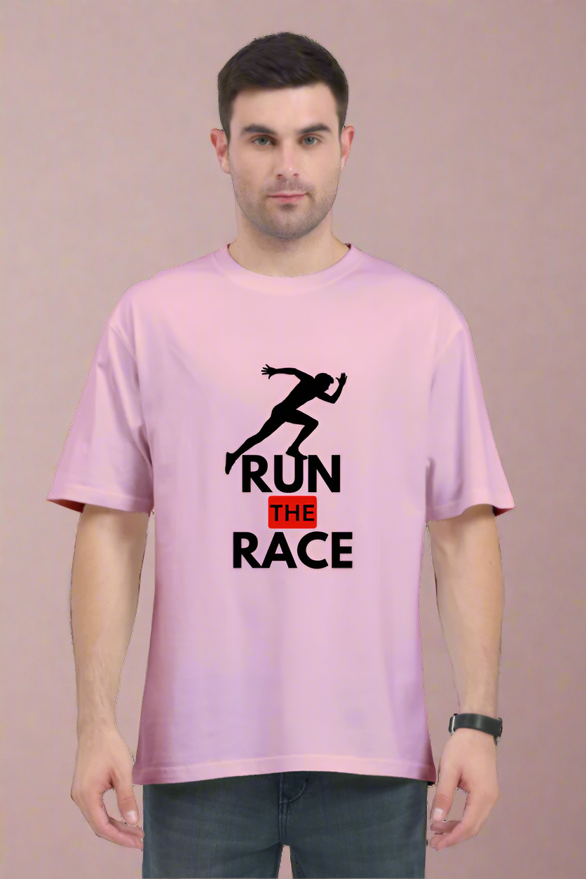 Run The Race Oversized T-Shirt